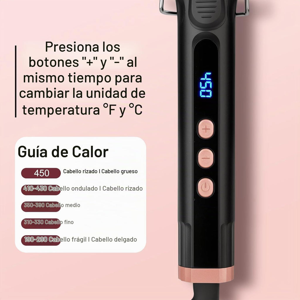 JAETON - Varita rizadora pequeña de 3\/8 pulgadas con temperatura a...