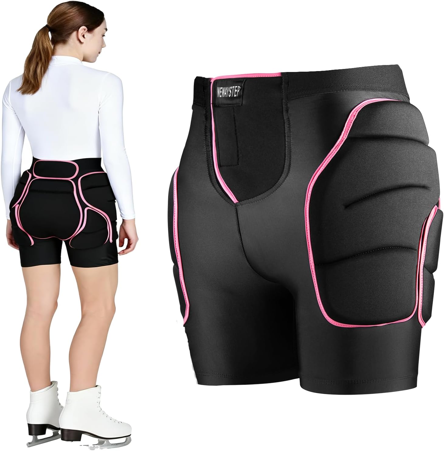 Almohadillas protectoras 3D de EVA para cadera y glúteos, pantalone...