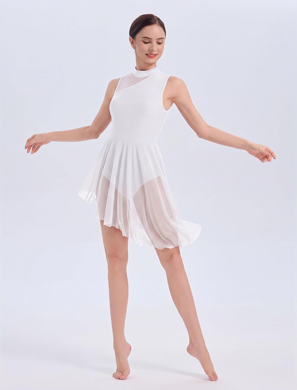 AFAVOM Vestido de baile lírico para mujer, disfraces de baile conte...