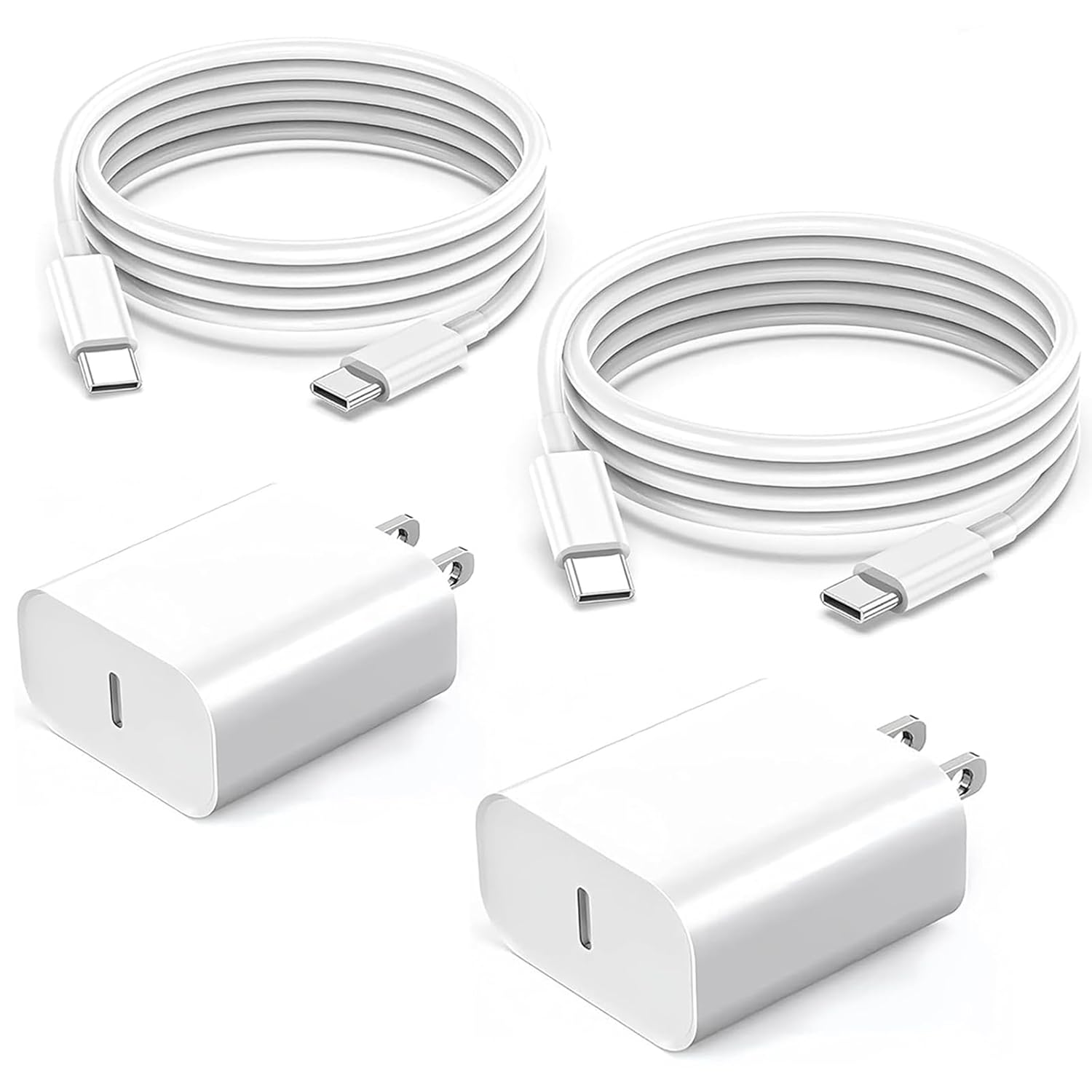 Cargador para iPhone 16\/15 de carga rápida, paquete de 2 bloques d...