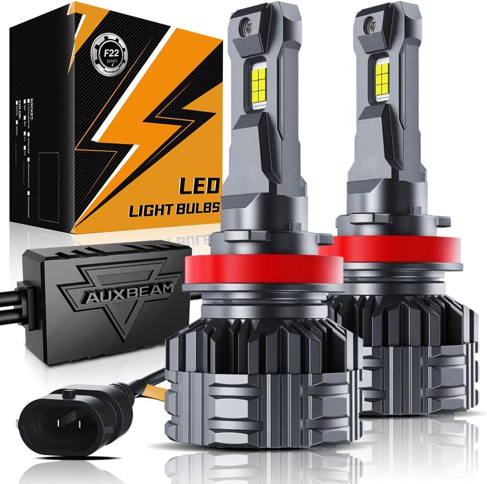 Auxbeam Luz antiniebla H11 H8 H9, serie F22 H11 Powersports, 110W 2...