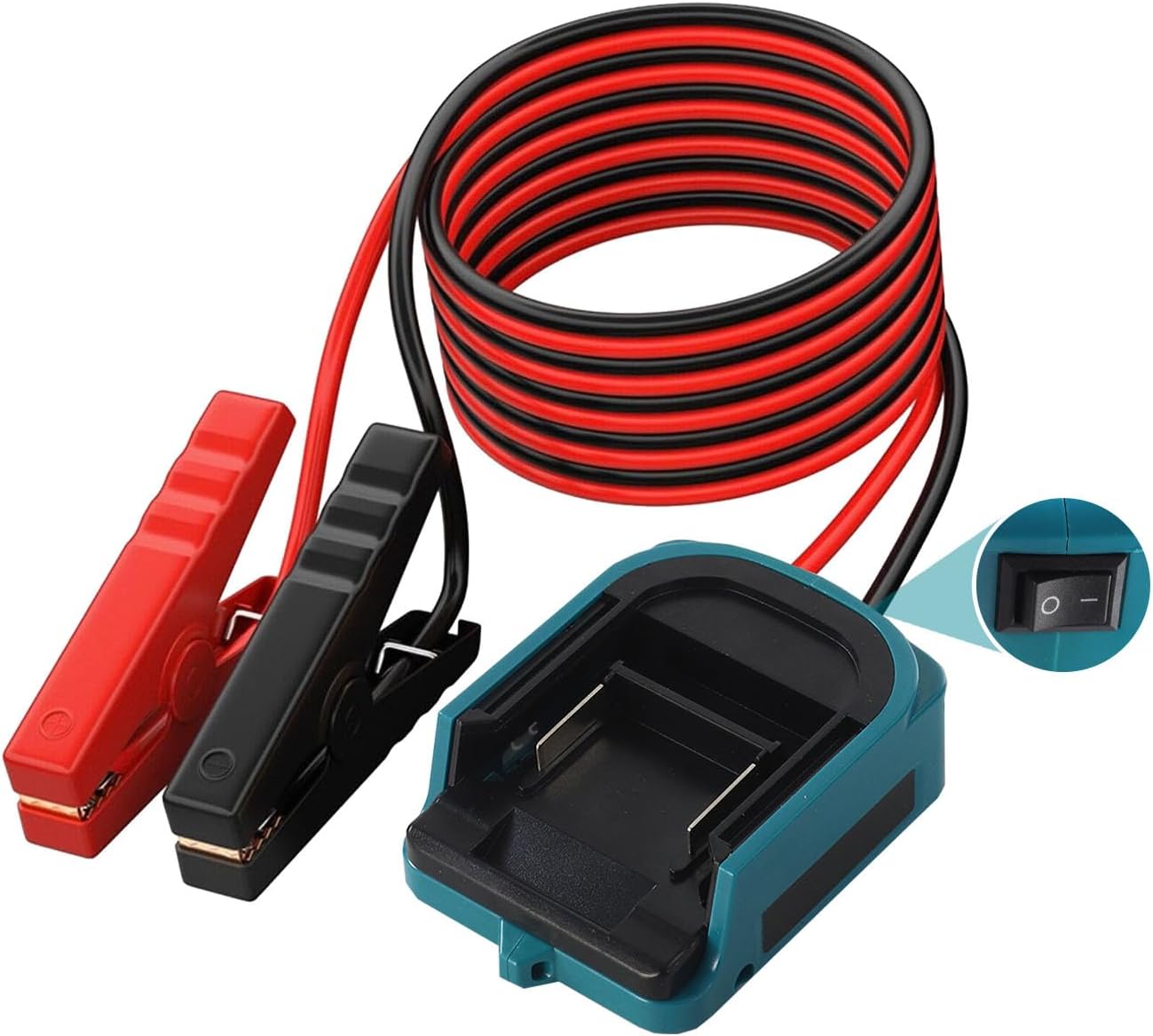 kfupius Kit de cable de puente con interruptor para batería Mak.ita...