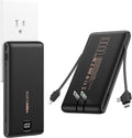 VEEKTOMX - Cargador portátil con cables incorporados de 10000 mAh,...