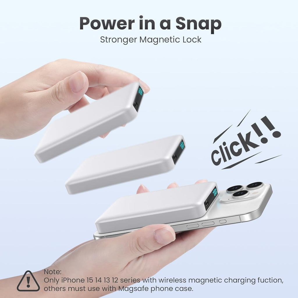 Cargador portátil magnético de 10800 mAh para paquete de batería Ma...