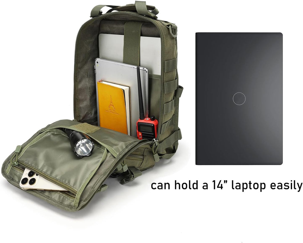 Lemubeane Mochila Táctica con Bandolera Militar Rover Bolso de Homb...