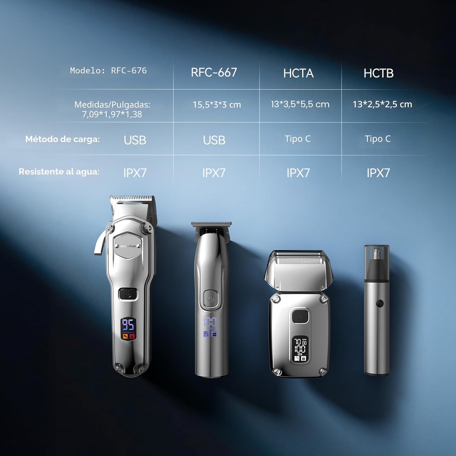Jack &amp; Rose - Cortadora de pelo para hombres, kit profesional,...