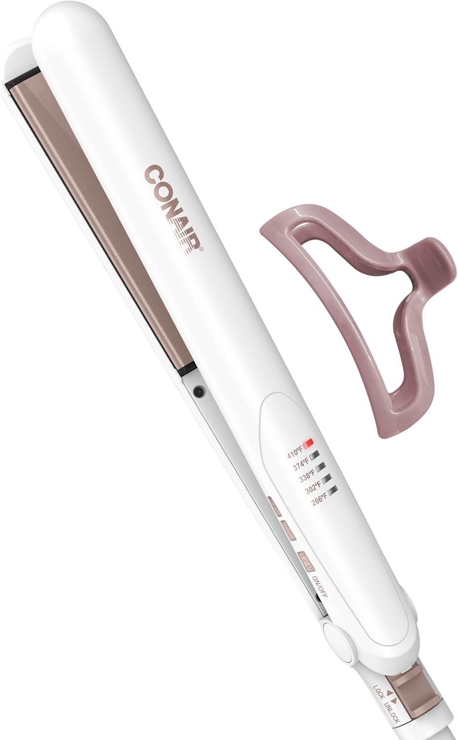 Conair - Plancha de cerámica doble de 1 pulgada, alisador de pelo c...