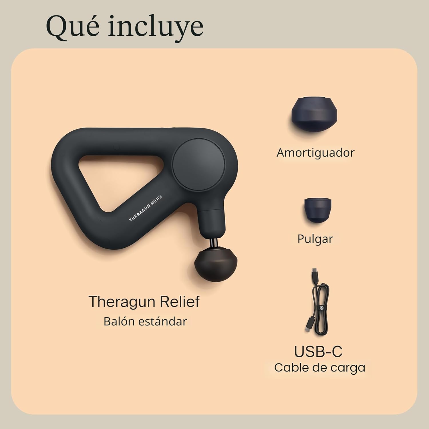 TheraGun Therabody Relief - Pistola de masaje silenciosa para terap...
