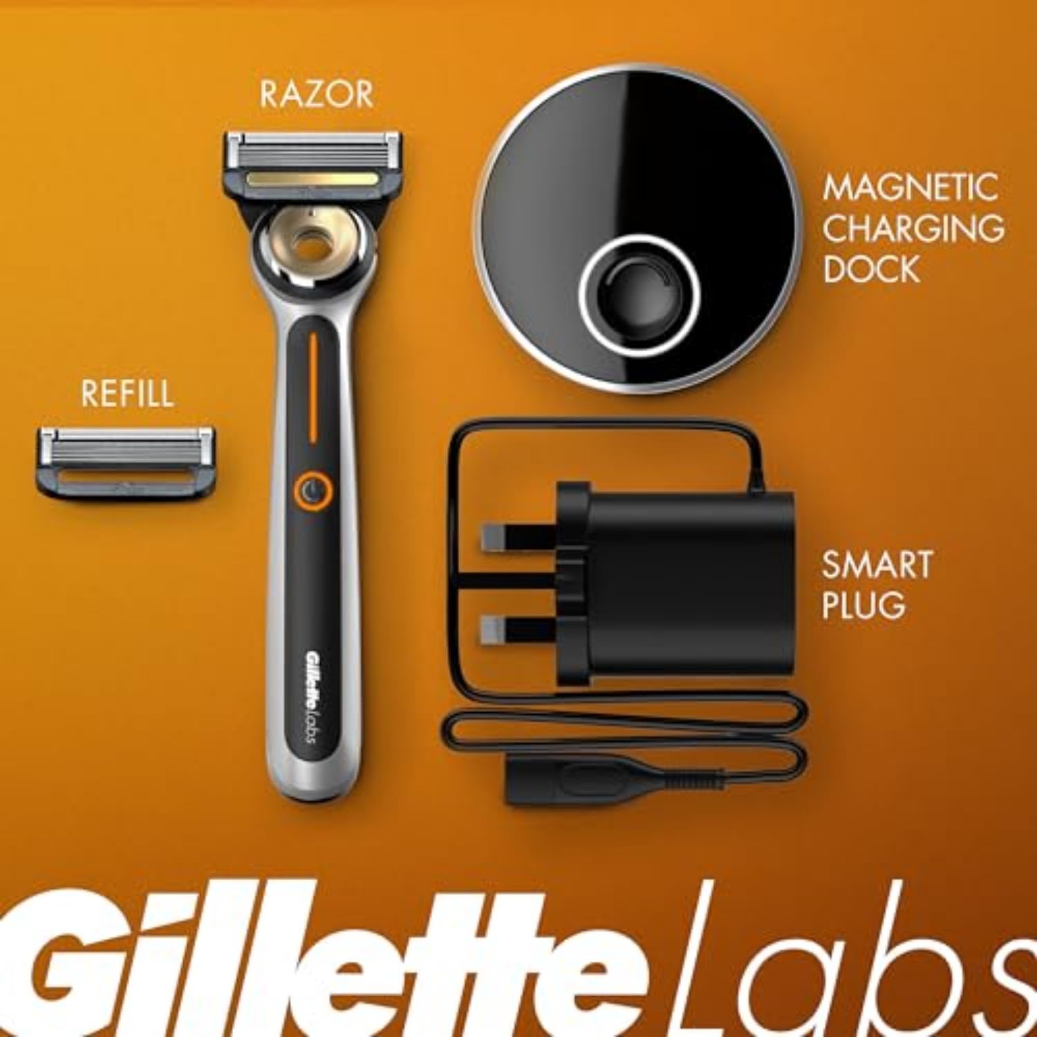 Gillette - Maquinilla de afeitar térmica para hombre, kit de afeita...