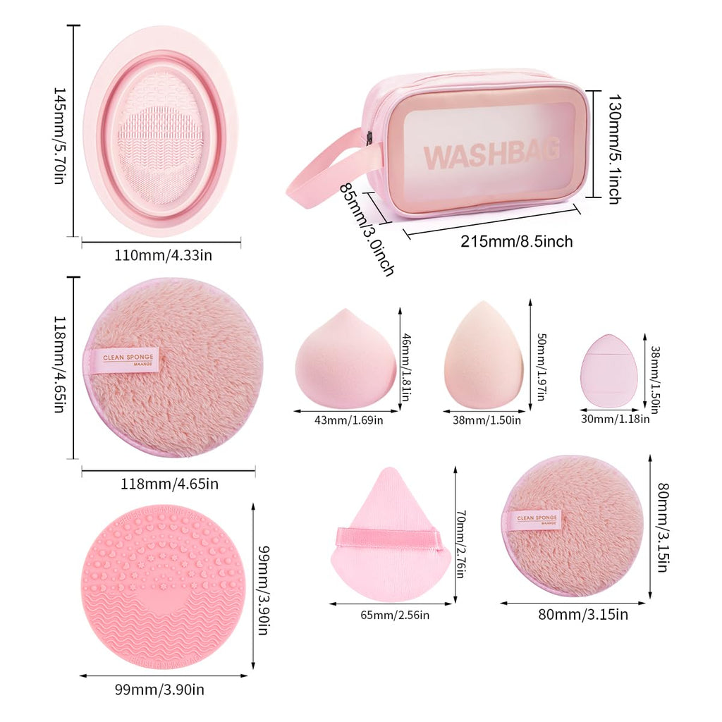 MAANGE Juego de 49 Brochas de Maquillaje, Set de Herramientas de Ma...
