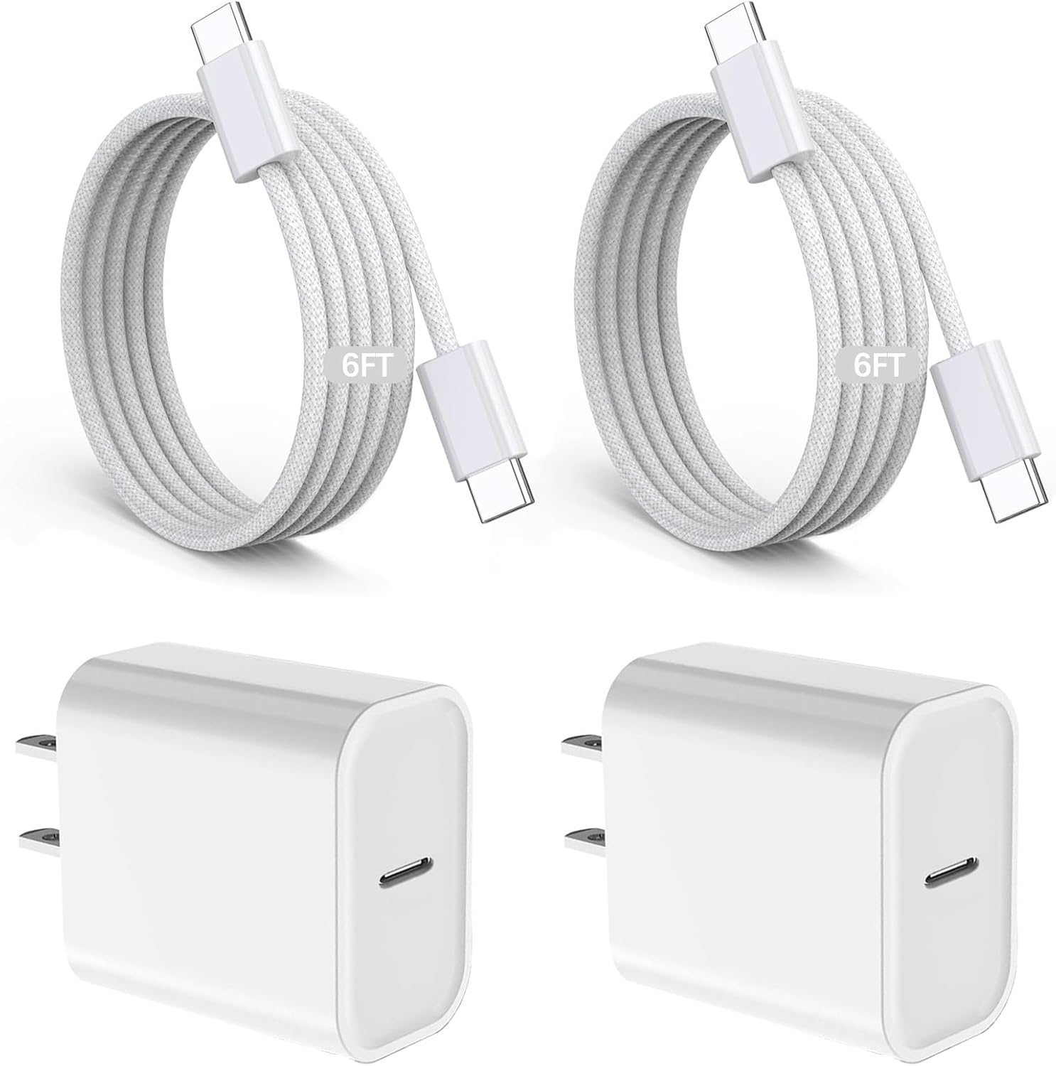 Cargador rápido para iPad, paquete de 2 unidades de 20 W, bloque de...