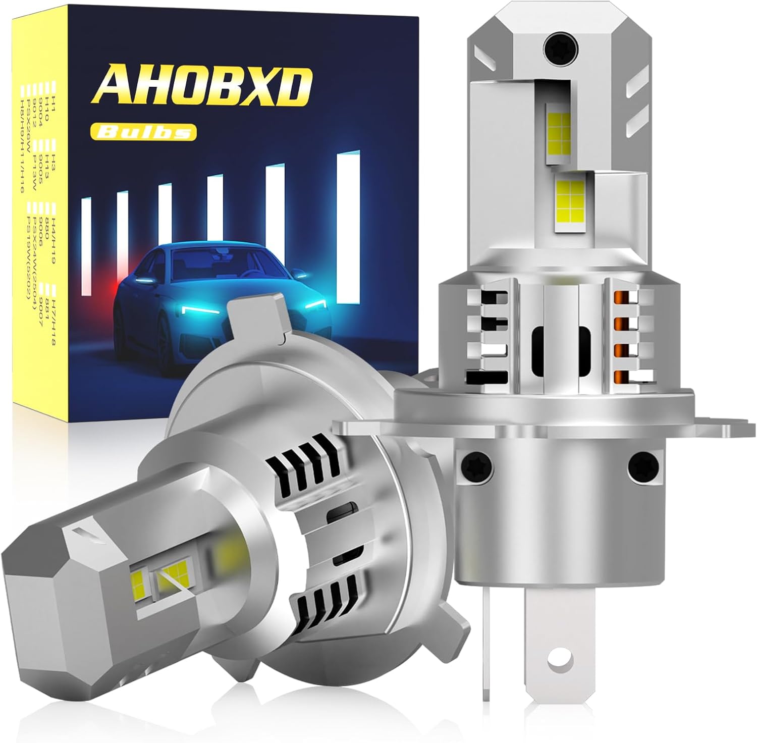 AHOBXD Bombillas H4 mejoradas, superbrillantes, 60000 lúmenes, bril...