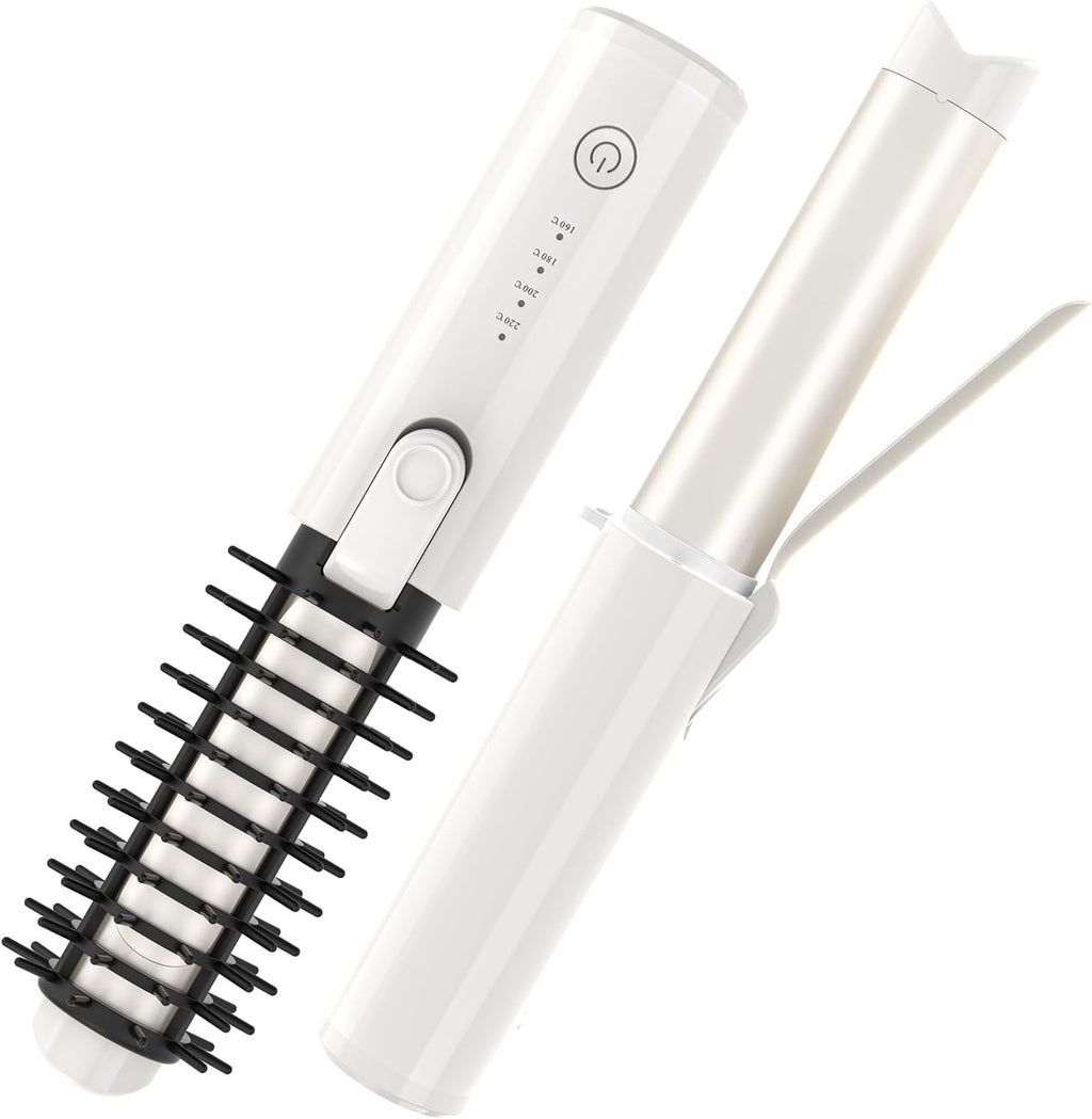 Youbella Cepillo de rizador de pelo inalámbrico, rizador de pelo po...