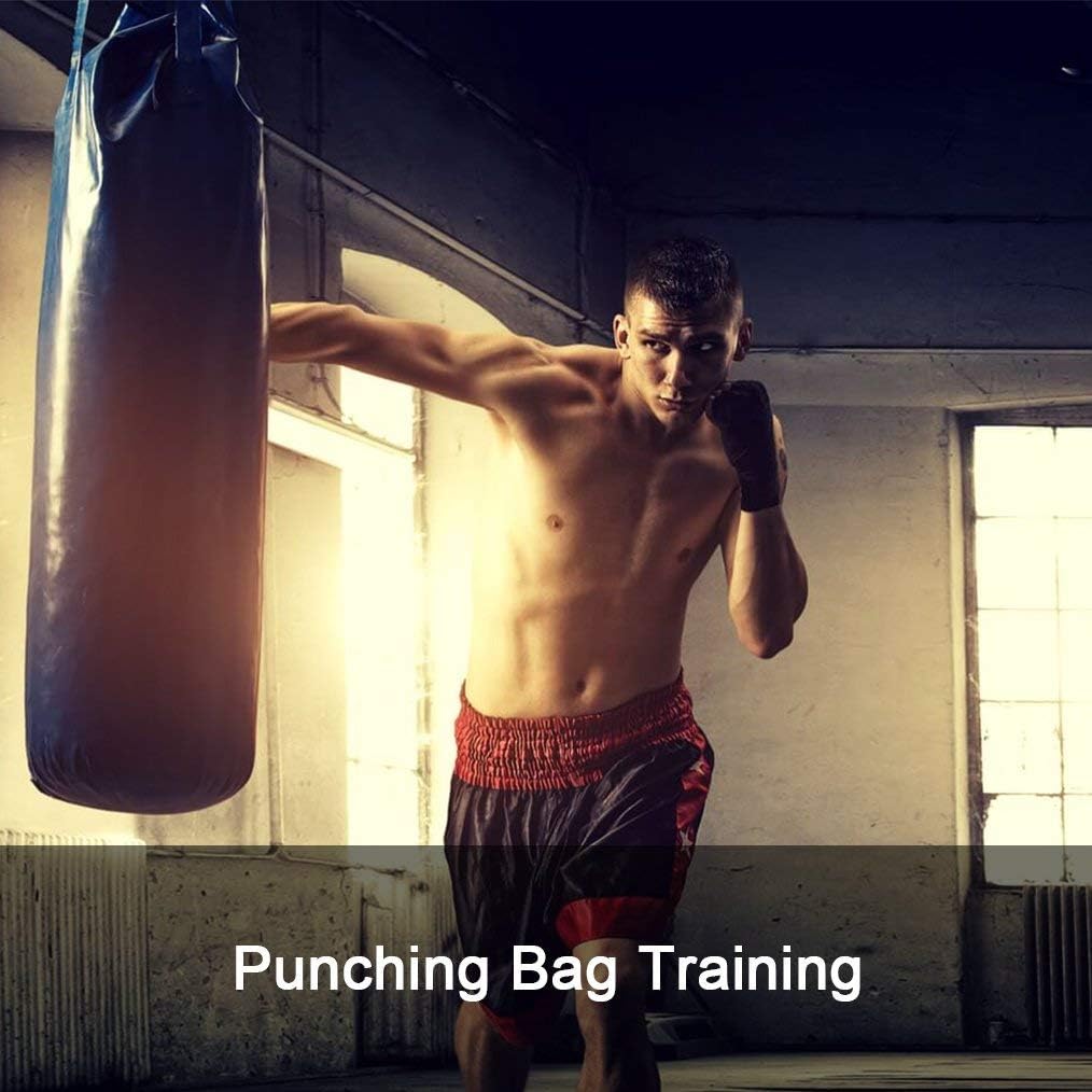 ZooBoo Guantes de MMA, guantes de boxeo de medio dedo, mitones de M...