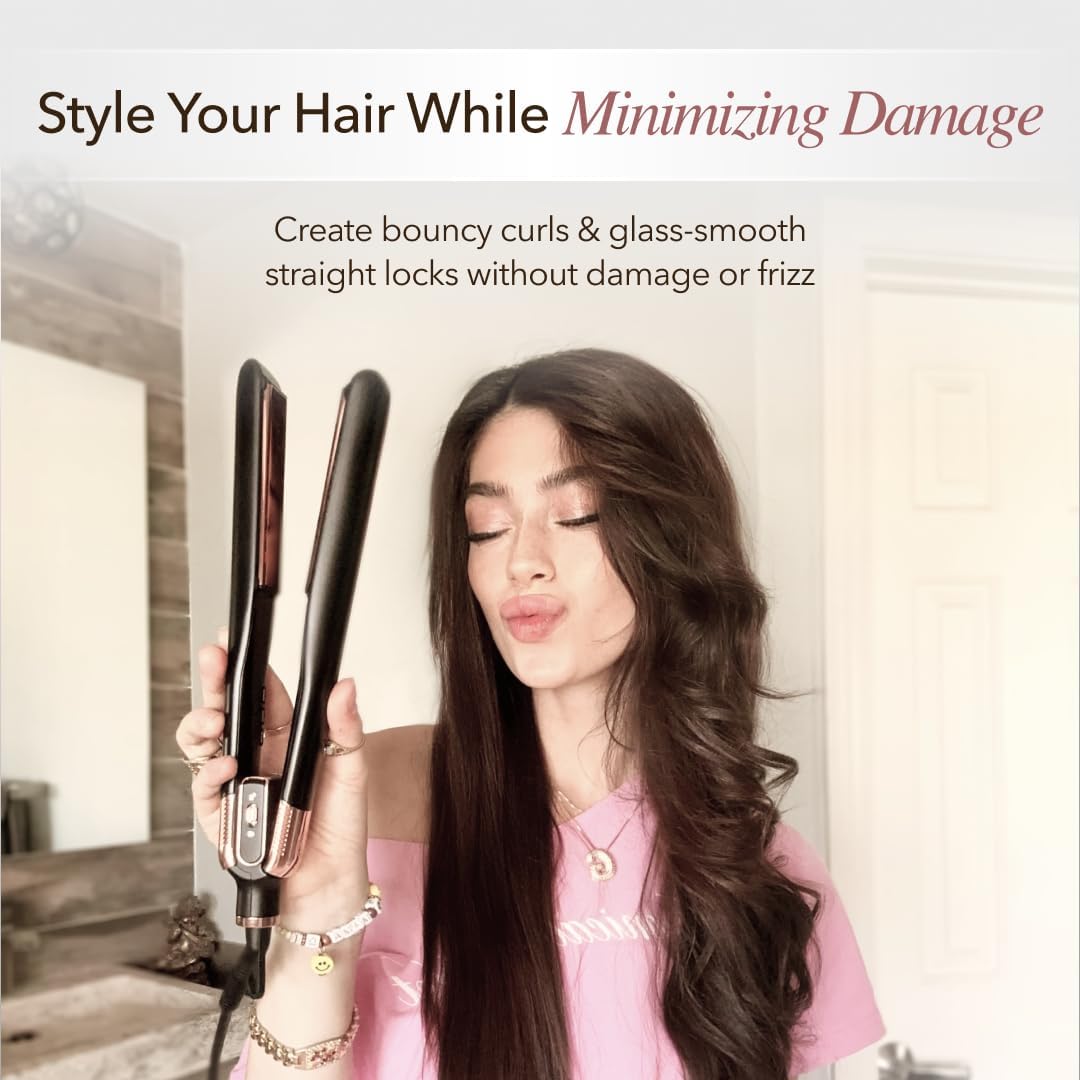 SRILabs StyleQ Plancha plana alisadora de cabello Styler - Tecnolog...