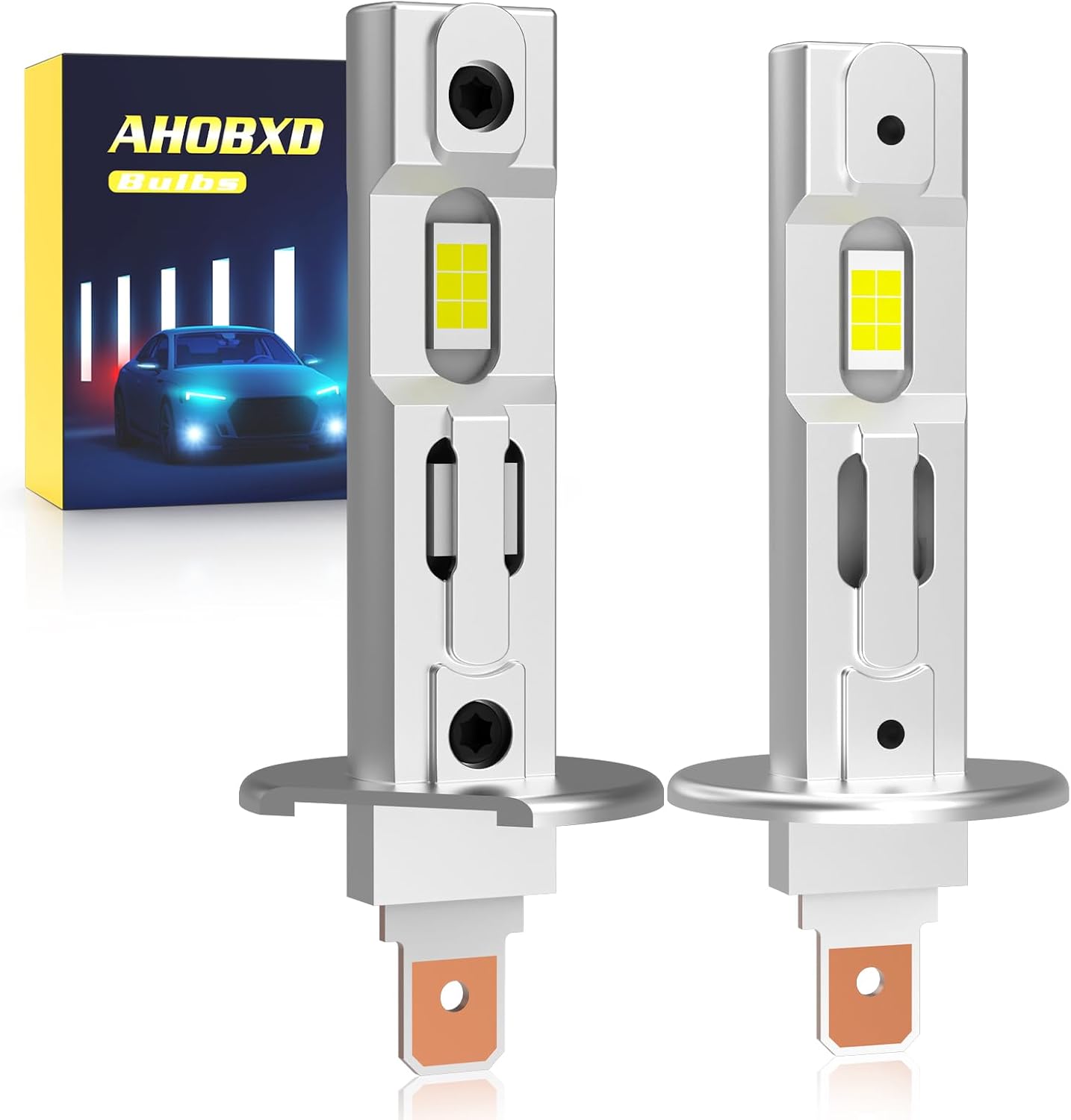 AHOBXD Bombillas H1, 6500K Blanco Súper Brillante Mejoradas 600% 30...
