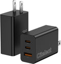 Paquete de 2 bloques de cargador USB C de 65 W, adaptador de carga...