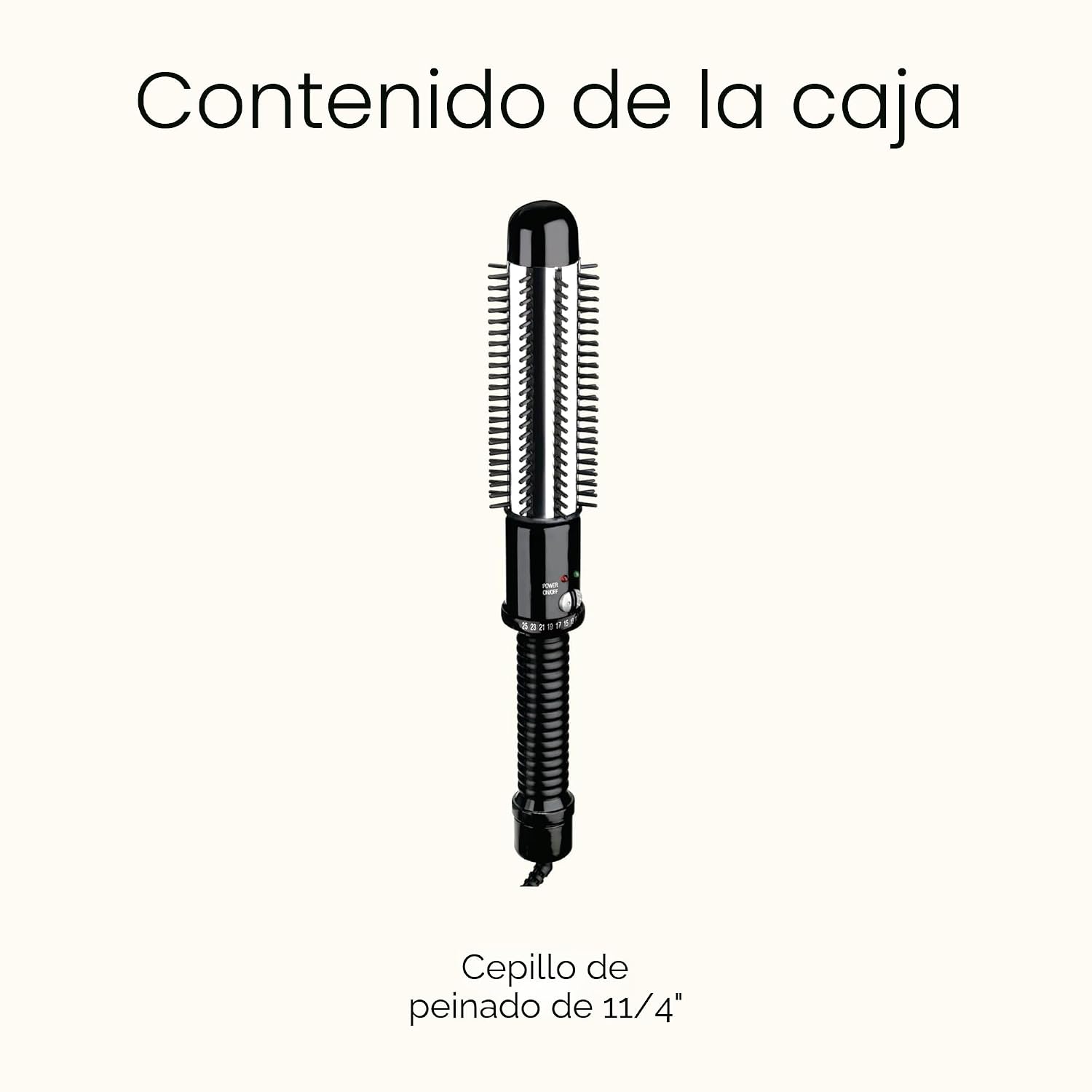 Cepillo caliente Conair, de calor instantáneo, negro