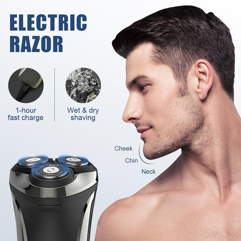 Snapbuy - Maquinilla de afeitar eléctrica para hombres, afeitadora...
