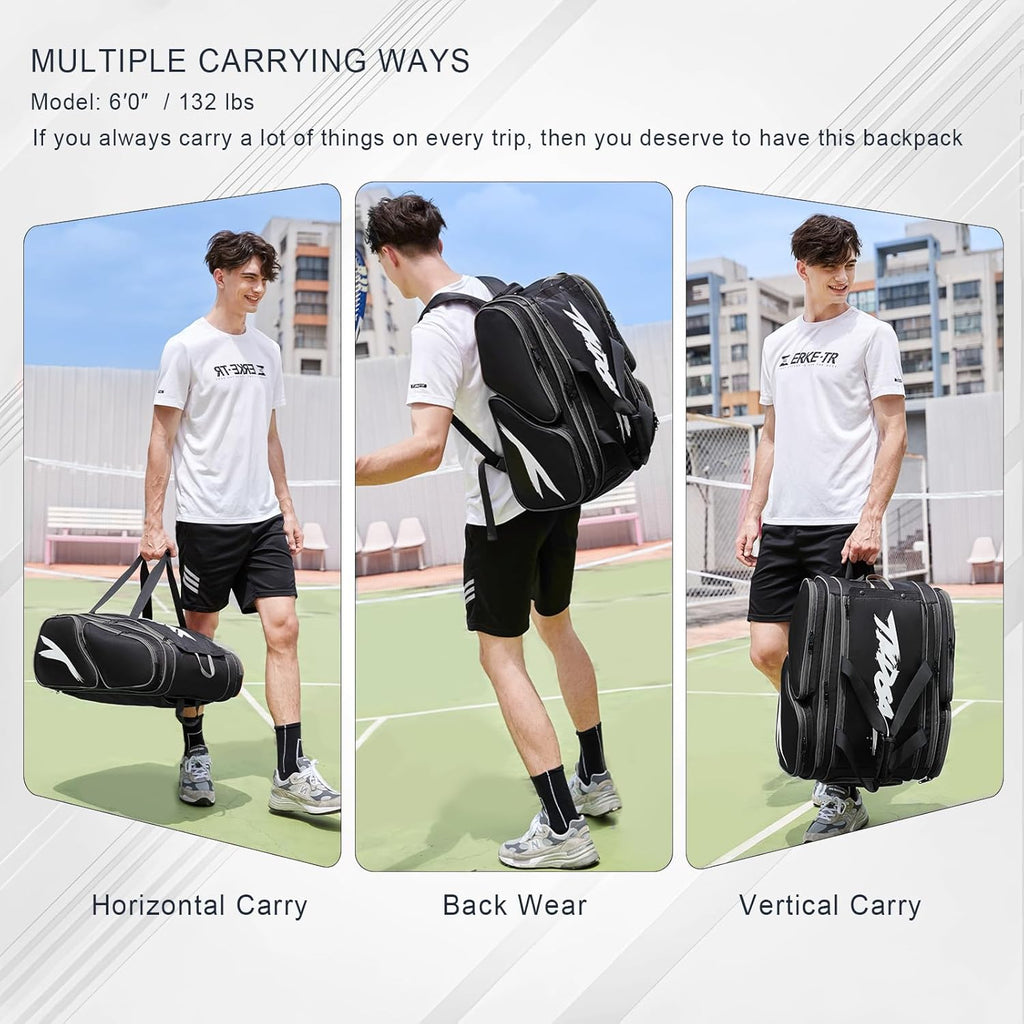 TILDOSAC Bolsa de pickleball \u2013 Bolsa grande de paleta para 4 p...