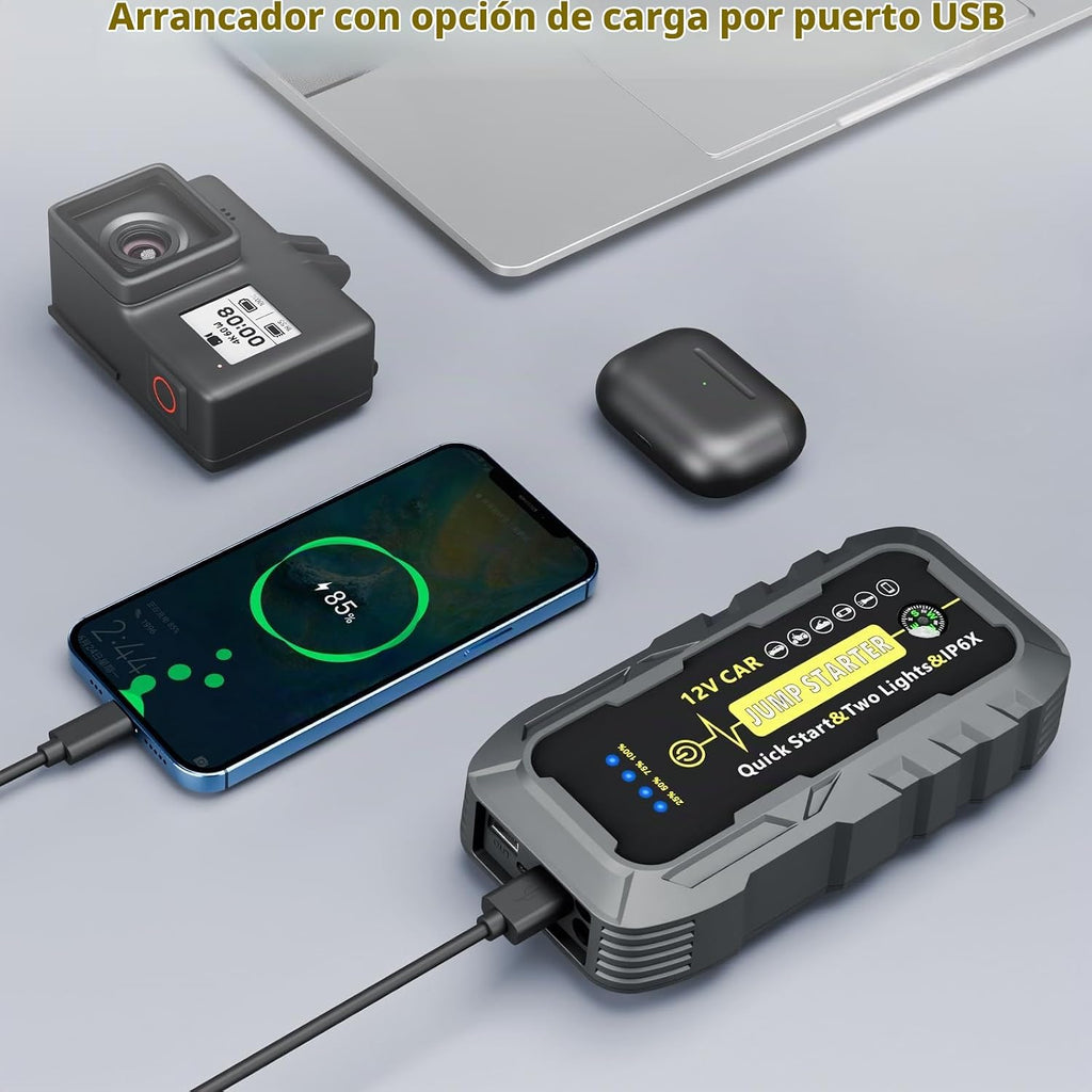 Arrancador de batería de automóvil, batería de arranque de coche de...