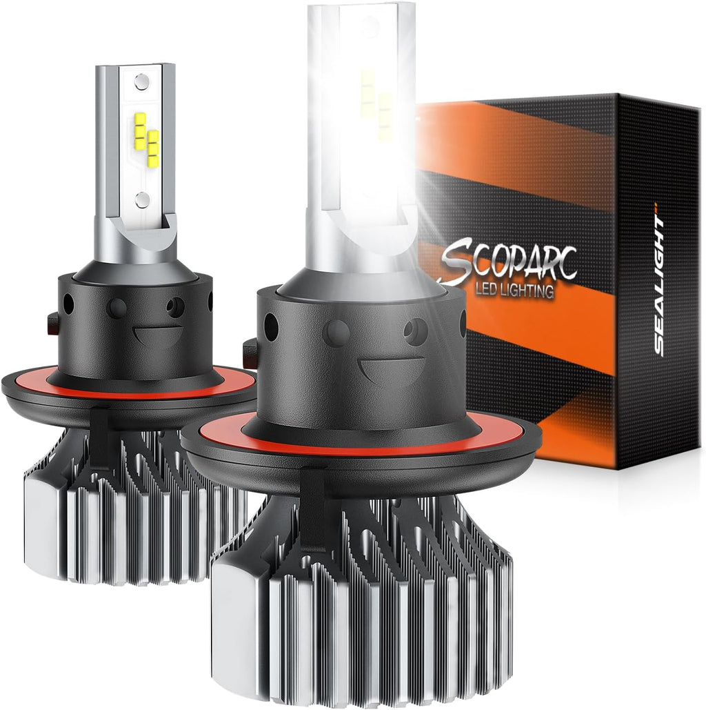 SEALIGHT - Bombilla LED H13 de 80000 lm, súper brillante, 6500 K, c...