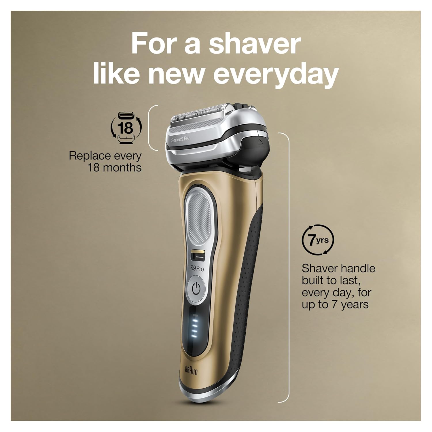 Braun Series 9 Pro 9419s - Afeitadora eléctrica para hombres, maqui...