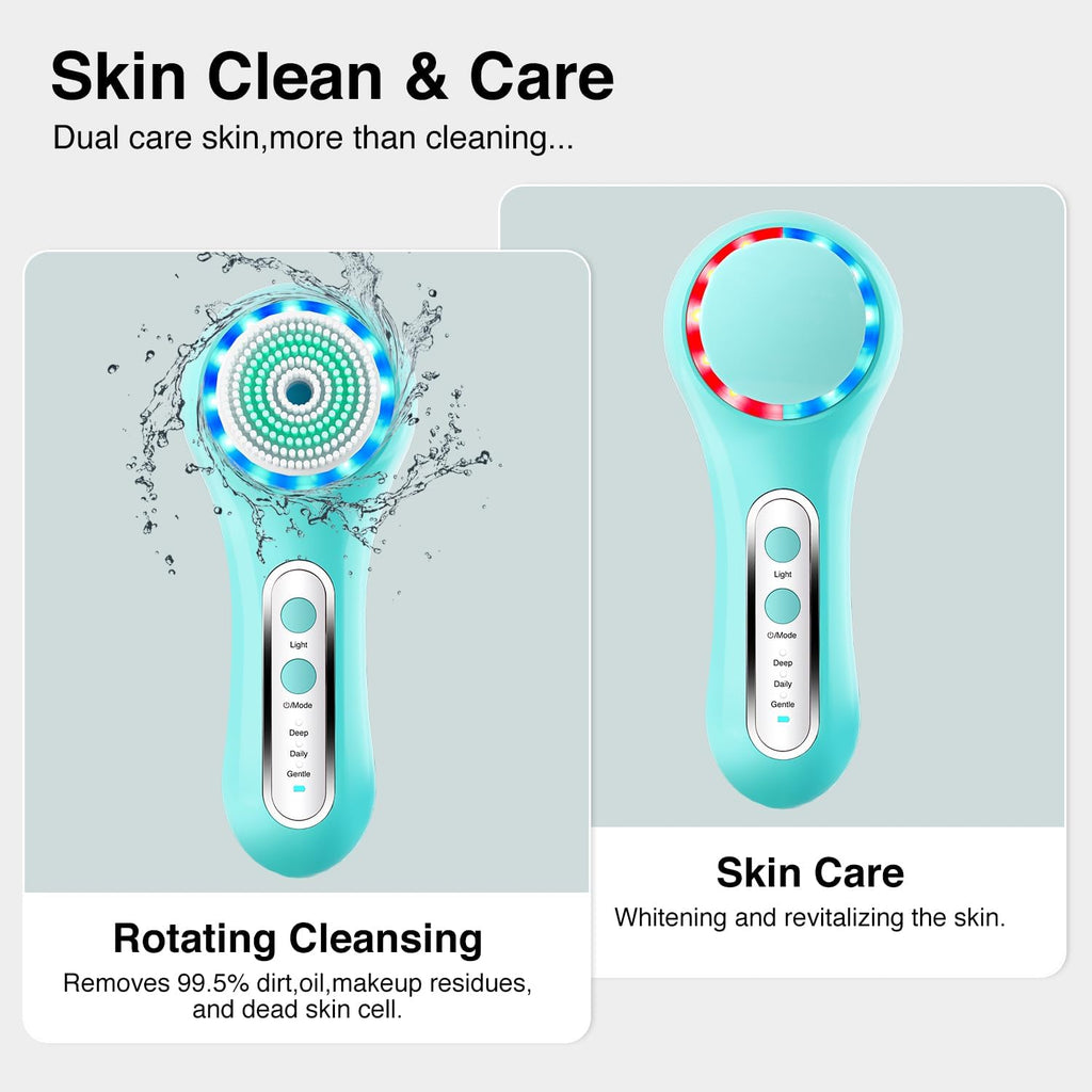 UMICKOO Exfoliante facial, cepillo de limpieza facial recargable co...