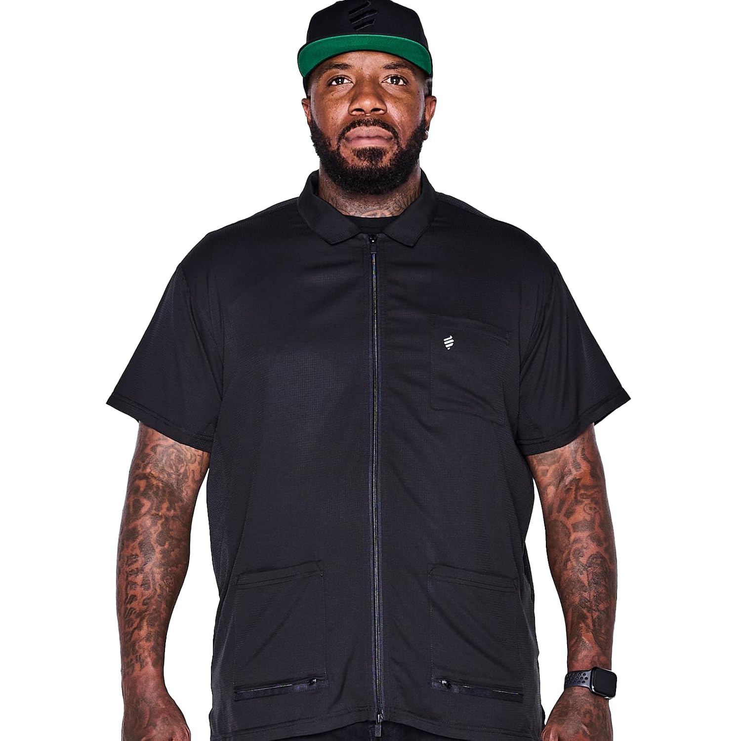 Barber Strong Chaqueta de peluquero para hombre, color negro, repel...