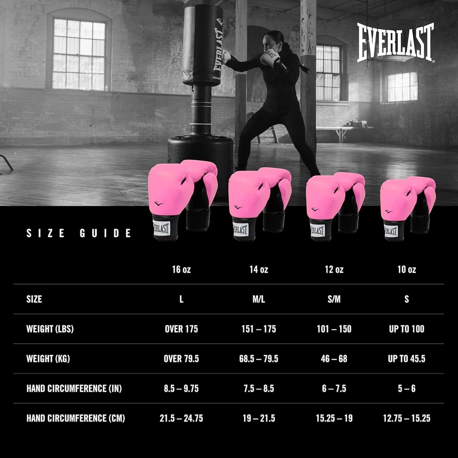 Everlast Prostyle 2 Guantes de boxeo juveniles, guantes de entrenam...