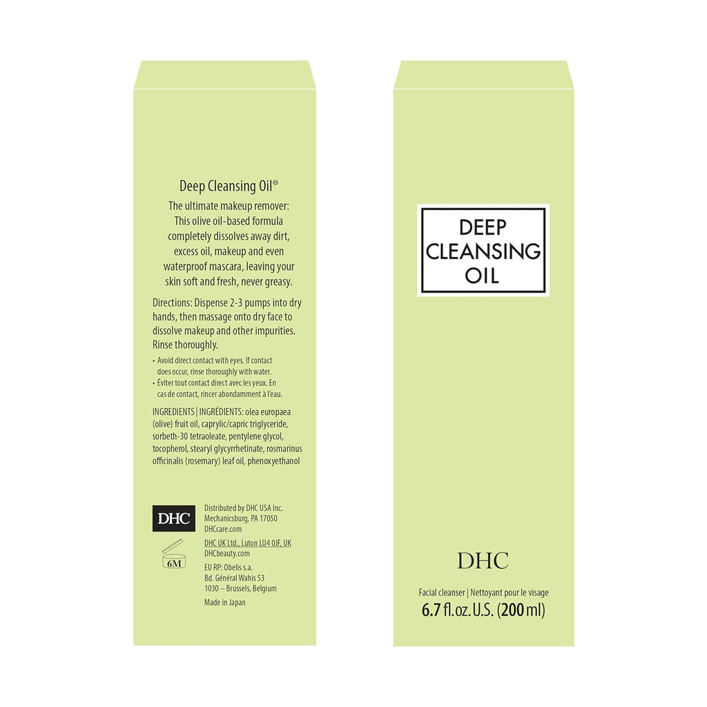 DHC Aceite limpiador profundo y crema de labios, aceite limpiador f...