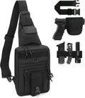 Bolso táctico LarKoo para pistola en el pecho, con funda oculta, pa...