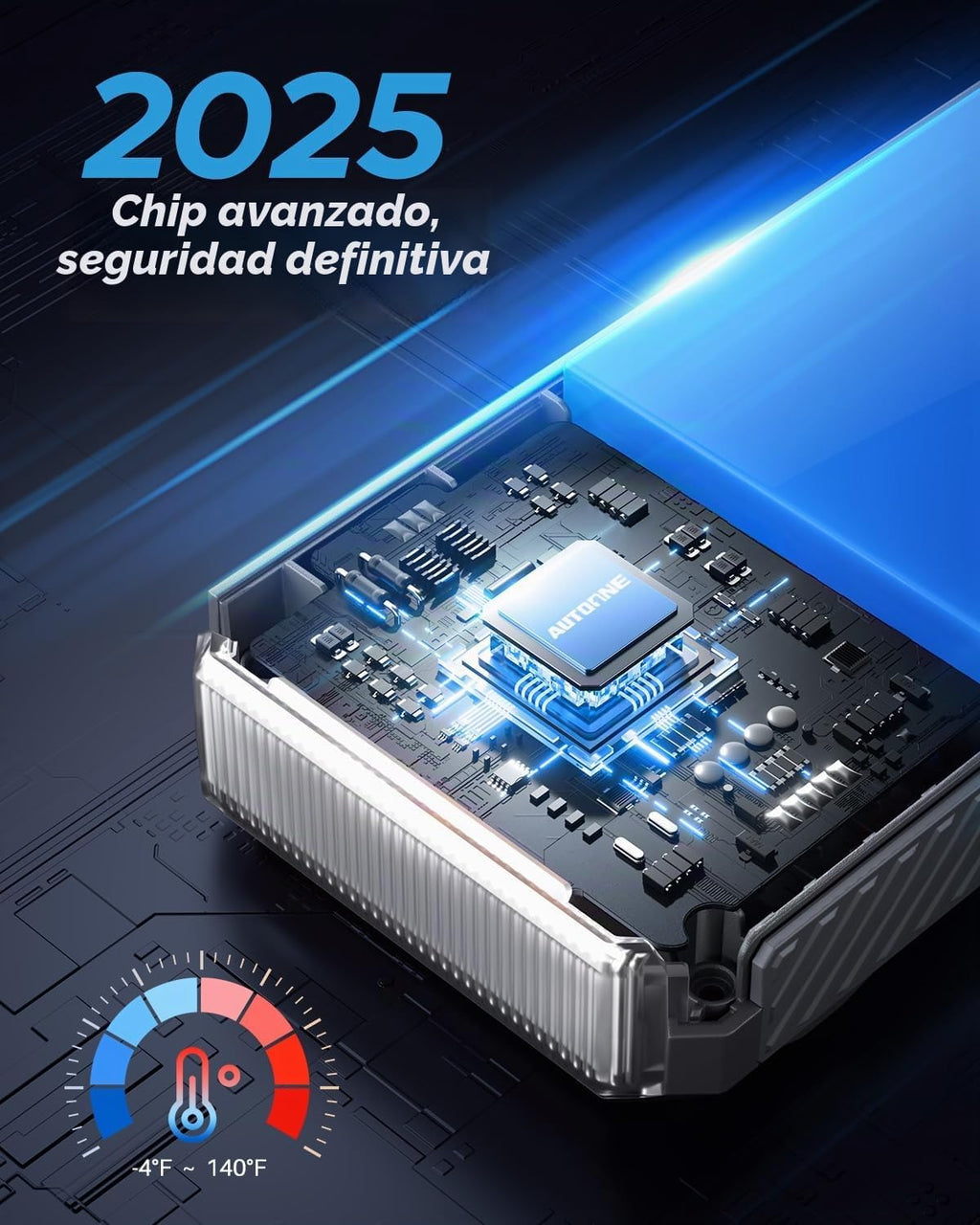 AUTOONE M4 - Arrancador de batería portátil de auto, 7500 A, paquet...