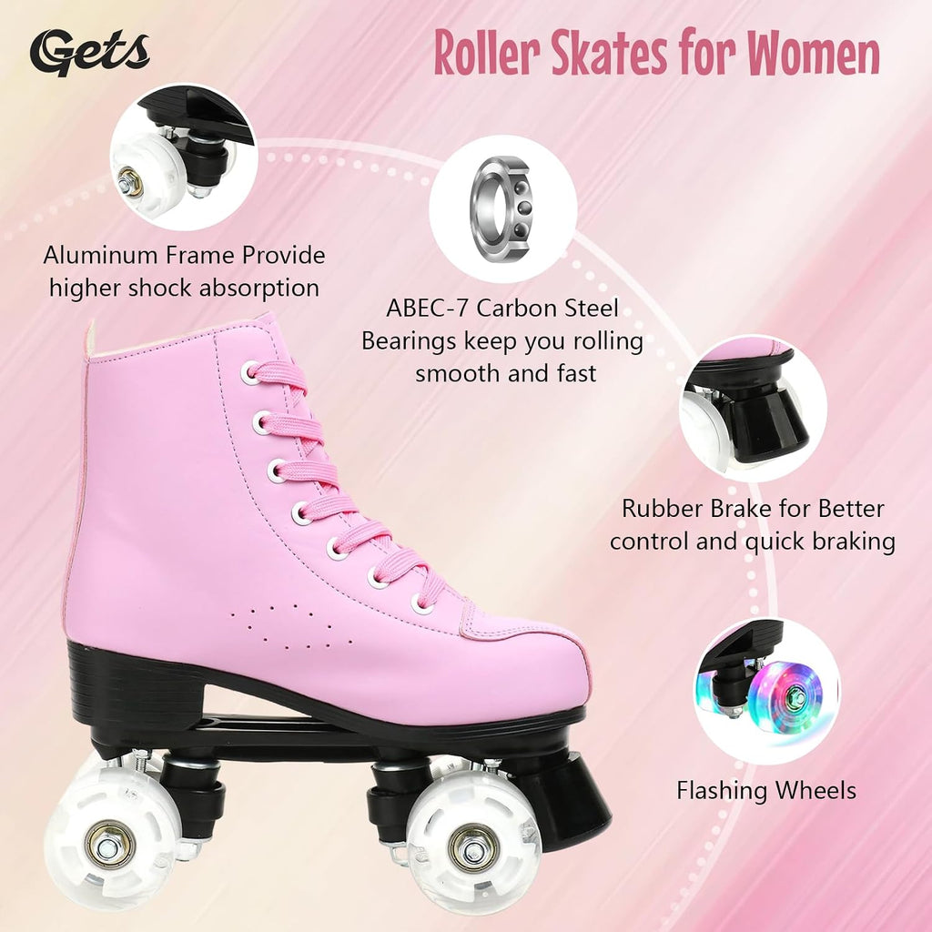 Gets Patines con Ruedas para Mujeres y Hombres con 4 Ruedas que se...