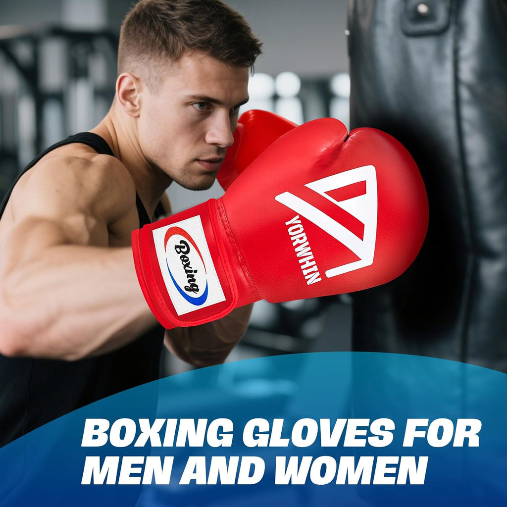 Guantes de boxeo para hombres y mujeres, guantes de entrenamiento y...