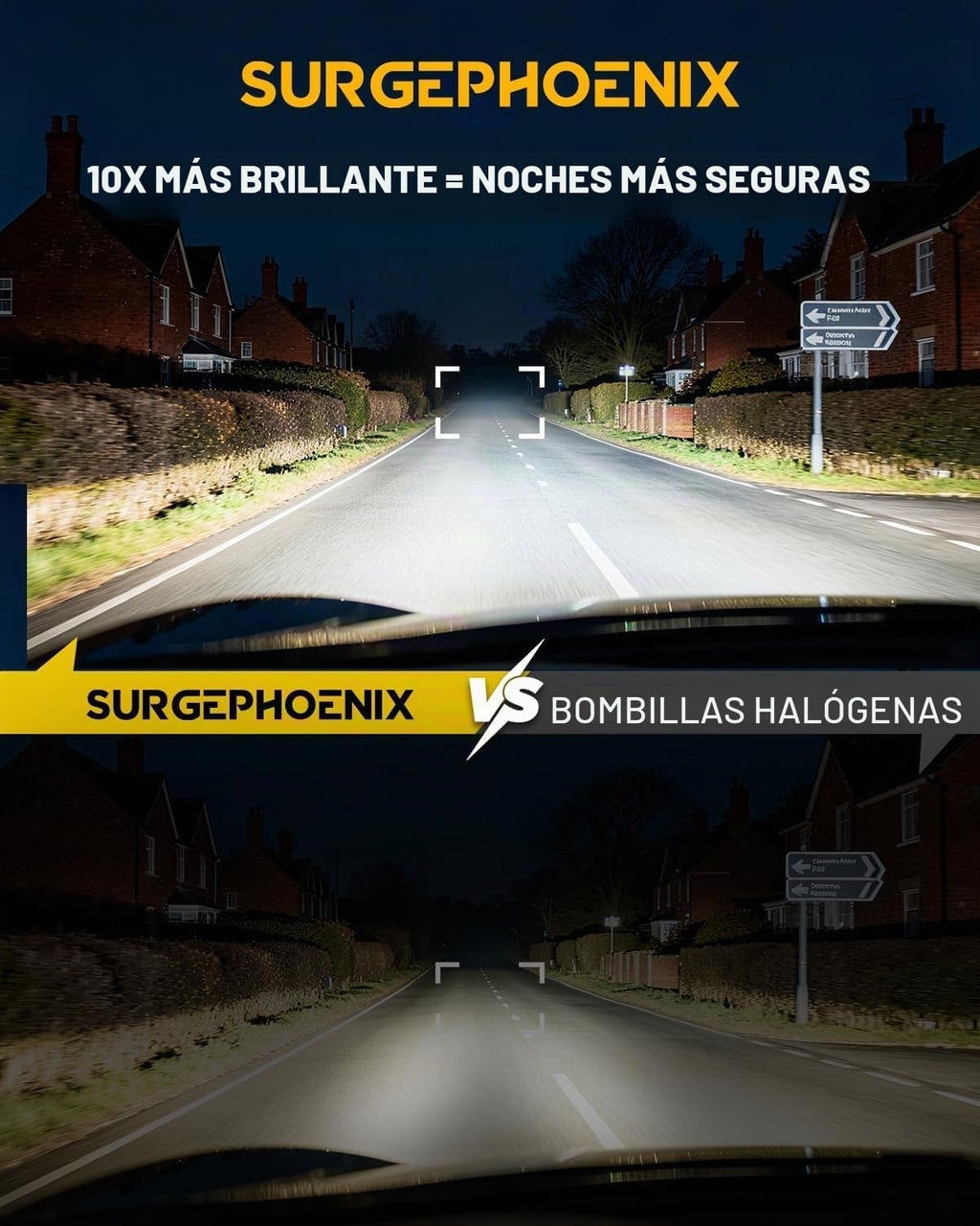 Combo de bombillas H11\/H8\/H9 y 9005\/HB3, 180000LM, 1000% más bri...