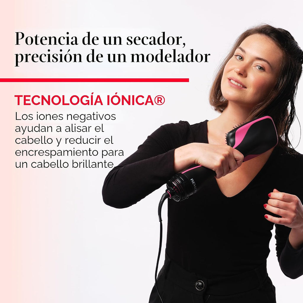 Cepillo y secador de salón para cabello, de Revlon | Seca, alisa y...