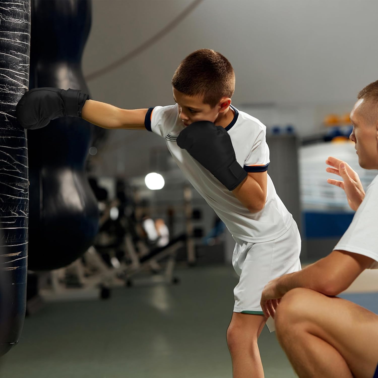 Micnaron 2 pares de guantes de boxeo para hombres y mujeres, guante...