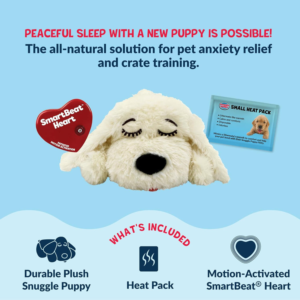 Snuggle Puppy Heartbeat - Juguete para cachorros para razas pequeña...