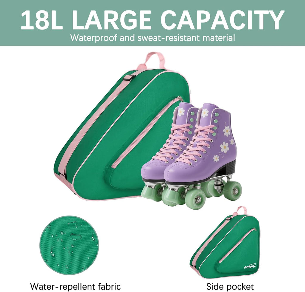 Goloni Bolsa de patinaje para patines de hielo, patines en línea, p...