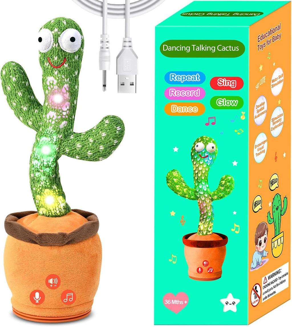 Juguetes recargables para bebés de 3-6, 6-12, 12-18 meses, cactus q...