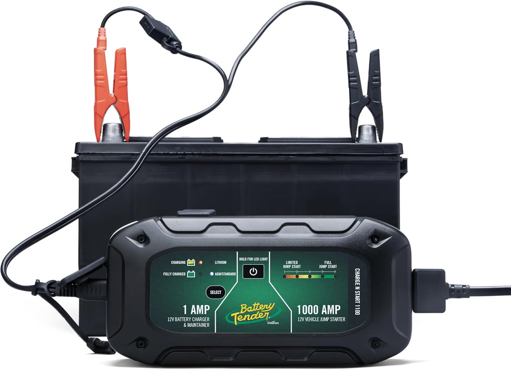 Battery Tender Charge N Start 1100 - Cargador de batería inteligent...