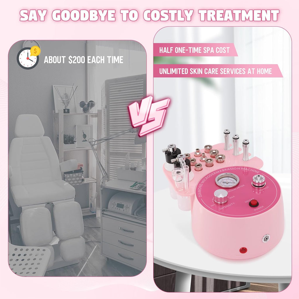 Beauty Star - Máquina de microdermoabrasión de diamante 3 en 1, máq...