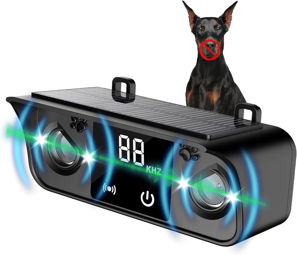 LHNVXF Dispositivo disuasorio de ladridos de perro ultrasónico sola...