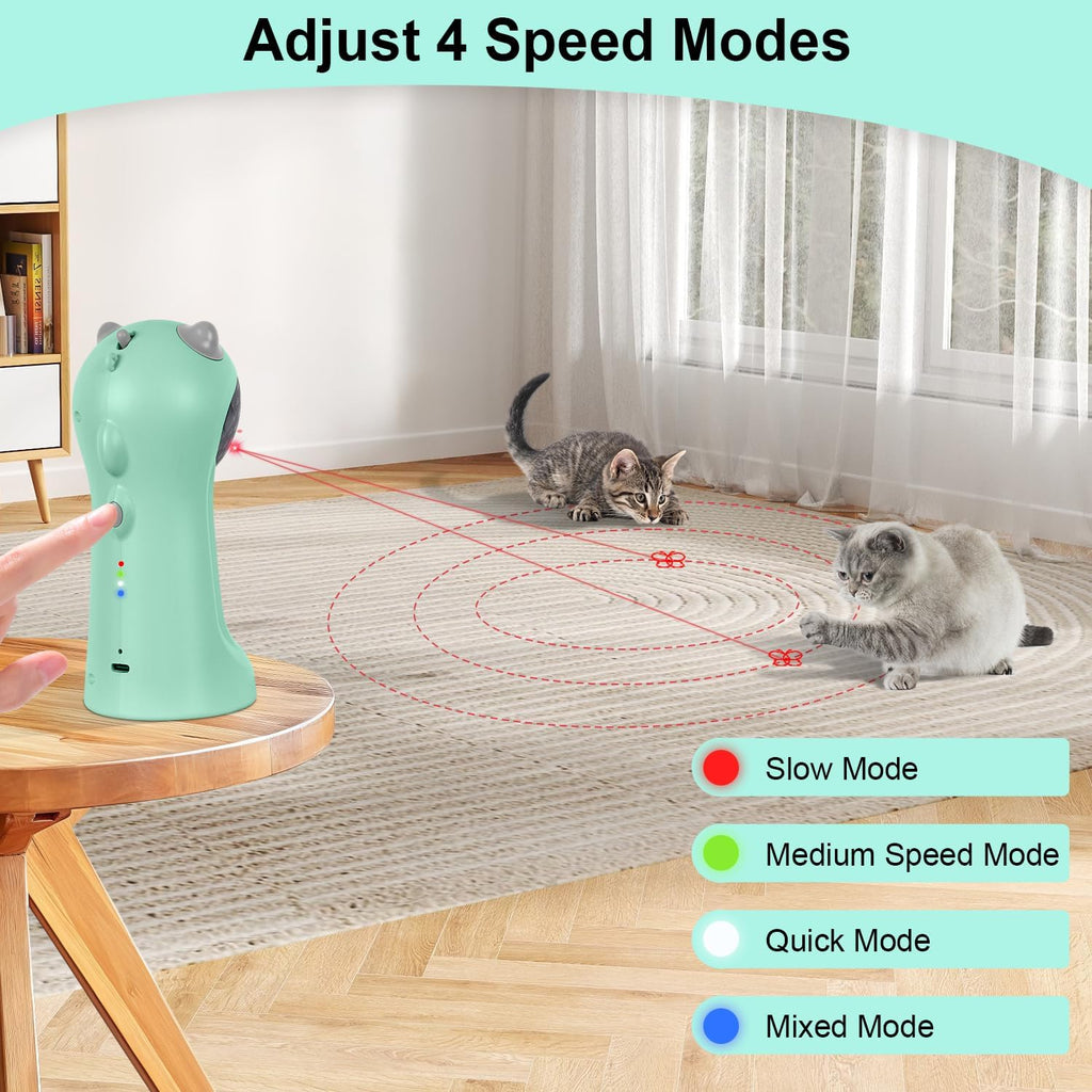 TBTeek Juguete para gatos, automático, activado por movimiento, rec...