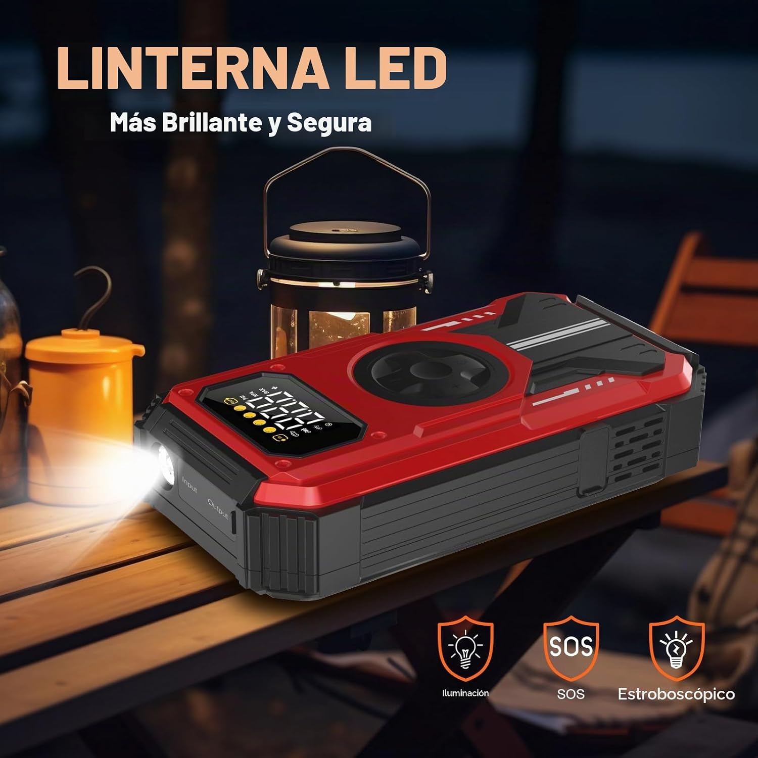 Eigotrav PD-270 6000A Arrancador de salto con compresor de aire, 15...
