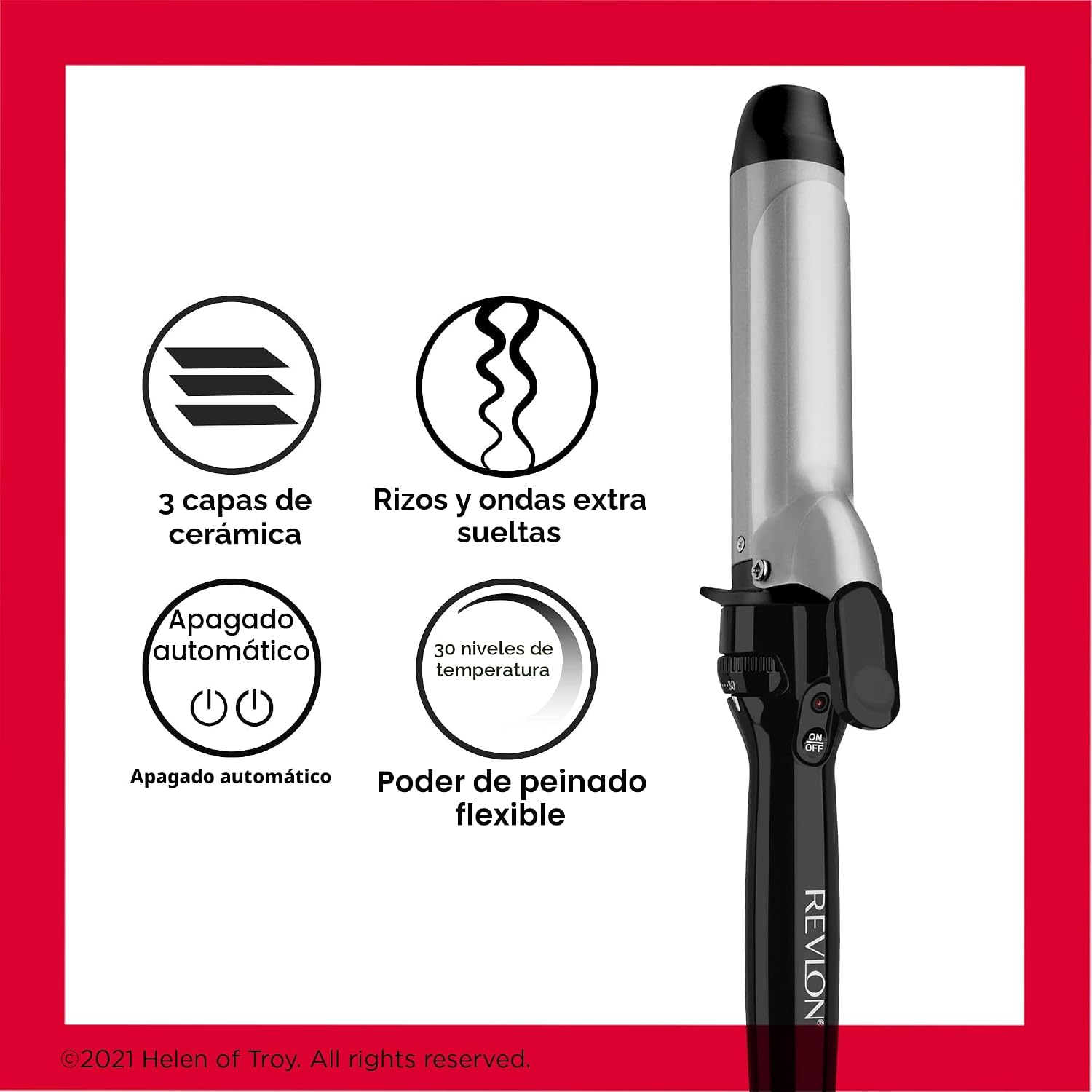 Revlon Rizador de Cerámica Perfect Heat | Revestimiento de cerámica...
