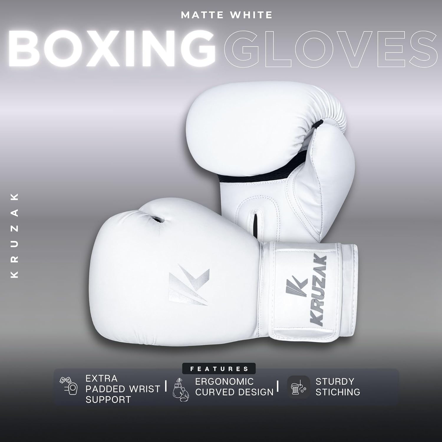 KRUZAK - Guantes de boxeo para hombres y mujeres, ideales para kick...