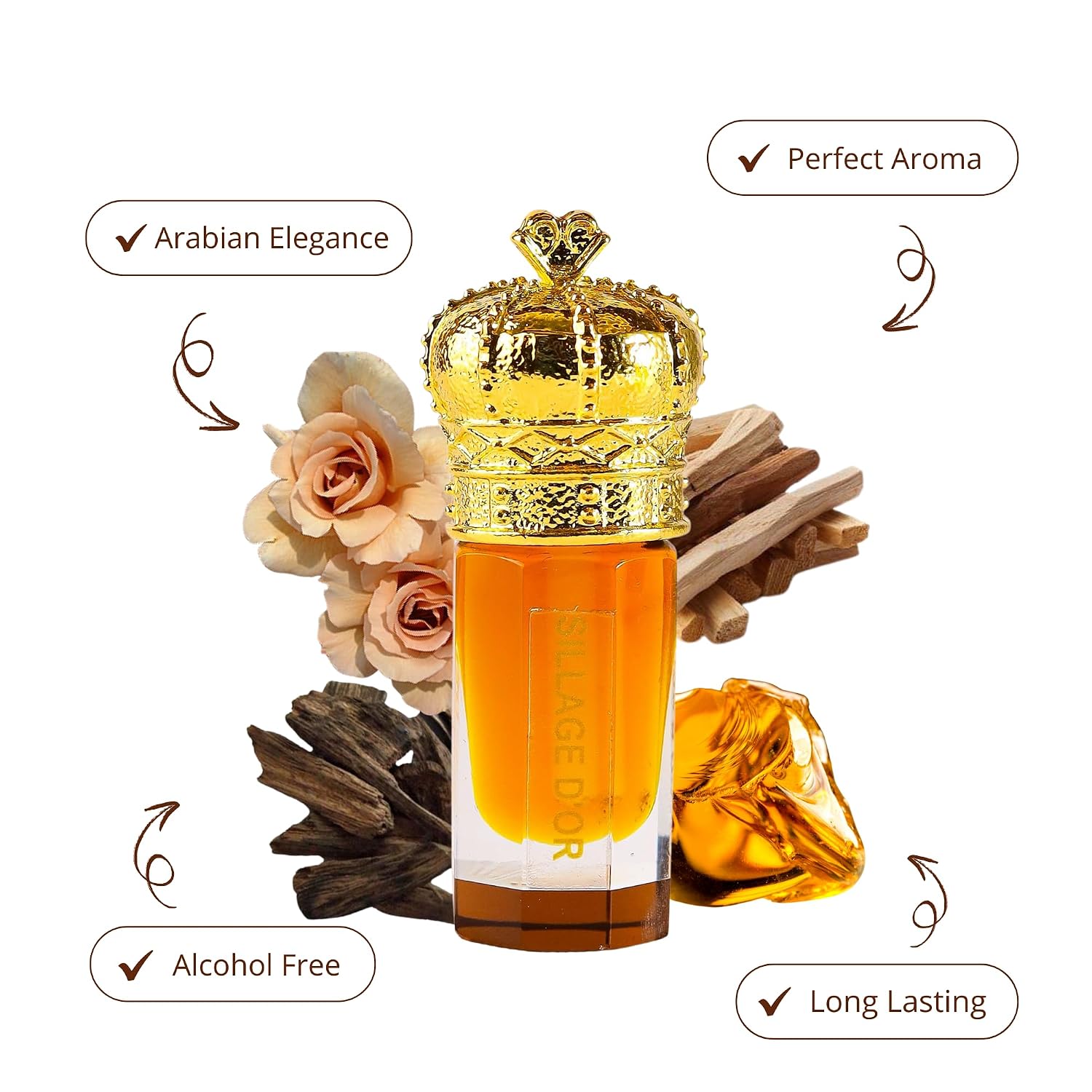 ARABIAN PERFUMES &amp; OILS Aceite de perfume Sillage D'or \u20...