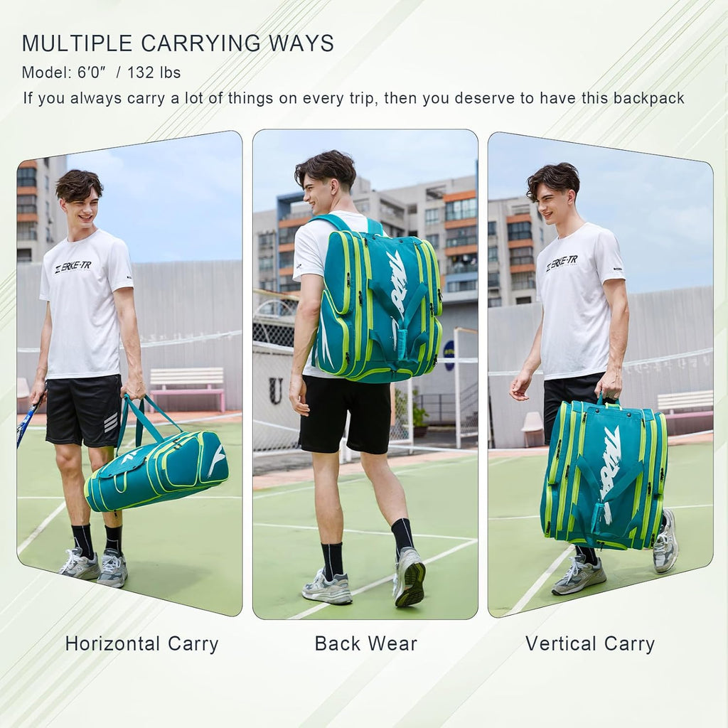 TILDOSAC Bolsa de pickleball \u2013 Bolsa grande de paleta para 4 p...